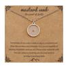 18K Gold Plated Stainless Steel Mountains-Mustard Necklaces Christian Faith Jewelry Mustard Seed Faith Necklace for Women Gifts