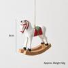 Vintage Ornament Reusable Rocking Horse Pendant Holiday Hanging Decoration Retro Resin Christmas Ornament For Fireplace Desktop