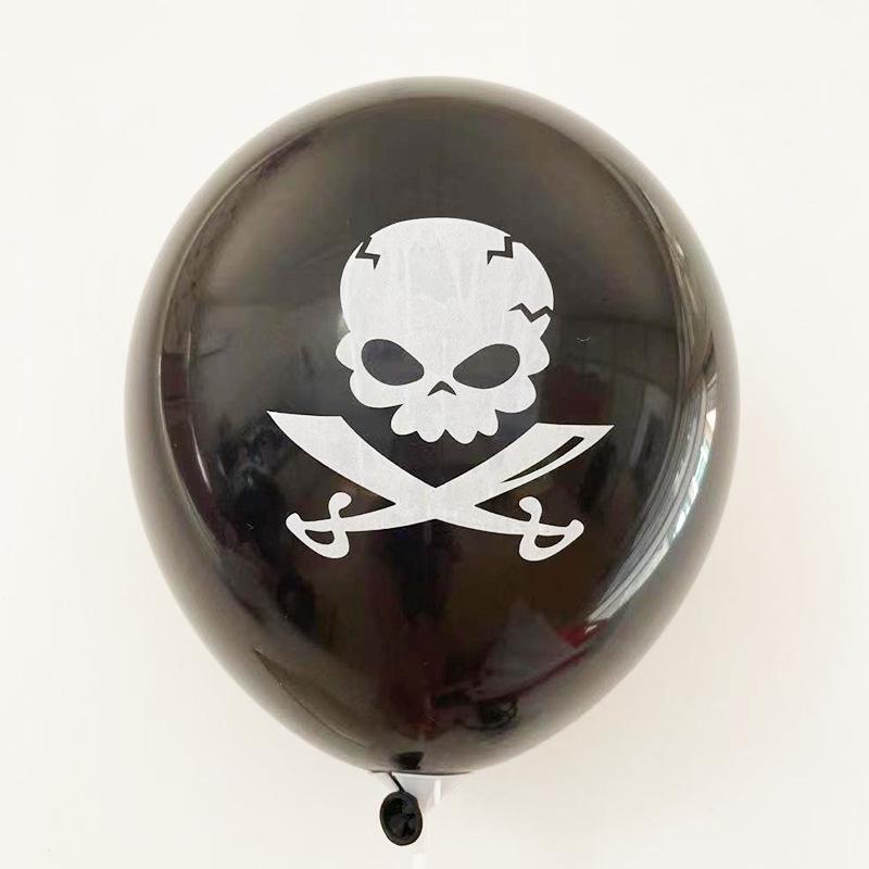 12inch Halloween Ghost Theme Party Decoration Set Skull Tombstone Latex Balloon Ghost Day April Fool's Day Surprise Party