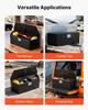 Trailer Tongue Box, 914 x 314 x 305 mm Steel Trailer Tongue Tool Box, Heavy Duty Storage Organizer with Lock and Keys, Utility Tool Chest for Pickup