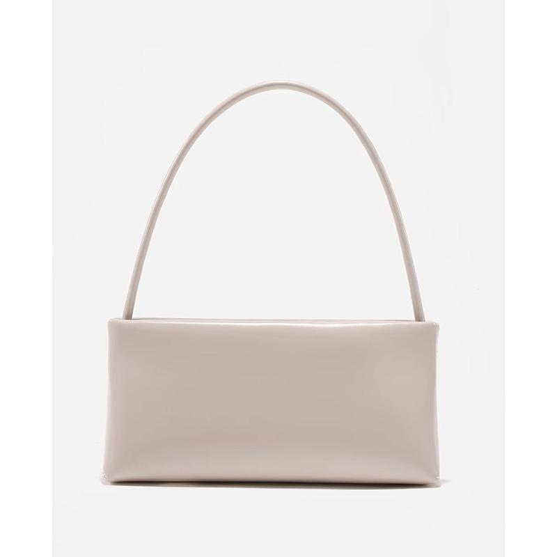 Vintage Underarm Bag Women Split Cow Leather French Style Simple Shoulder Crossbody Bags for Female