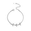 Fashion Full Diamond Leaf Bracelet Jewelry High Fashion Versatile Zircon Bracelet Women'S Niche Design Sense
