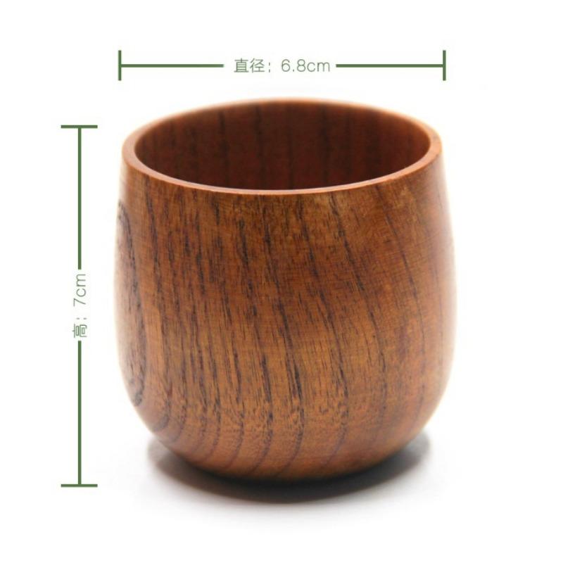 Wooden Cup Reusable Environmental Protection Tea Coffee Milk Wine Coffee Beer Drinkware Cup Heat Insulation Water Cup