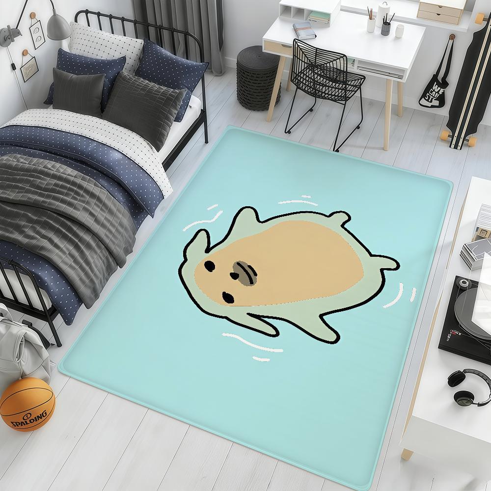 

cute funny anime meme n-nudaeng dog Door Mat hogar Bedside Rug Kitchen Bath Floor Mat Hallway Balcony Carpet Entrance Decor Home 40cm x 60cm