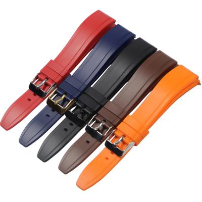 Watchband Quality Fluoro Rubber Watch Strap 20mm 22mm 24mm Sport Watchband Black Green Wristband With Quick Release Spring Bar