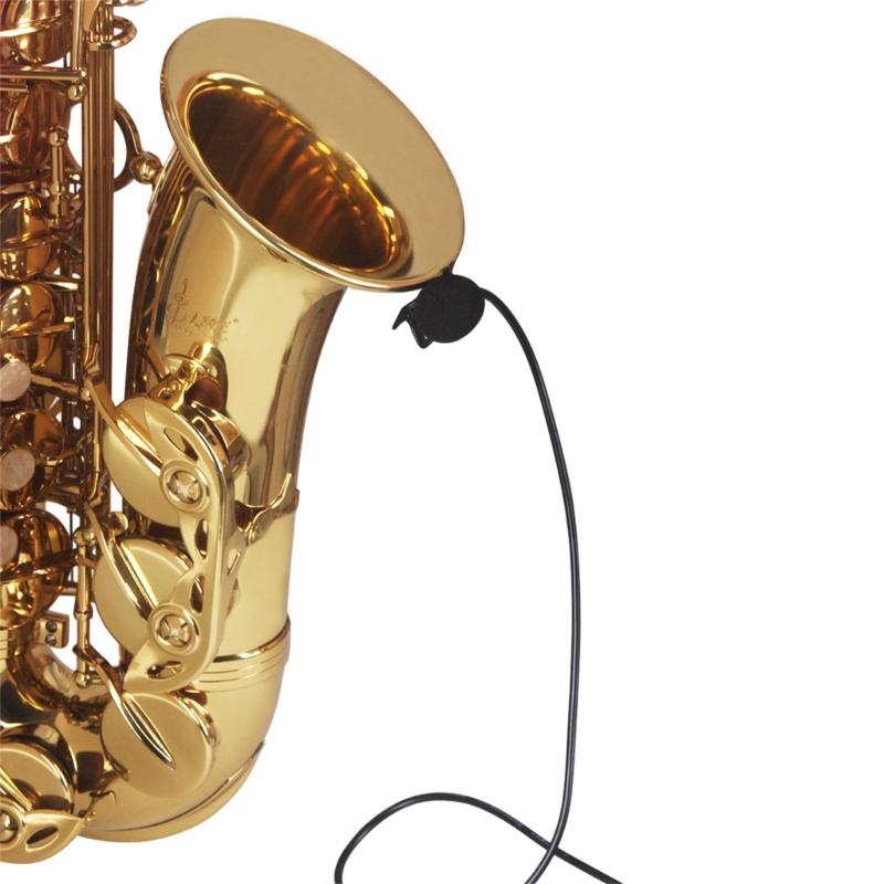 3.5mm Wired Lavalier Microphone Portable Wired Musical Instrument Mic Replacement Pickup Microphone Instrument Accessory