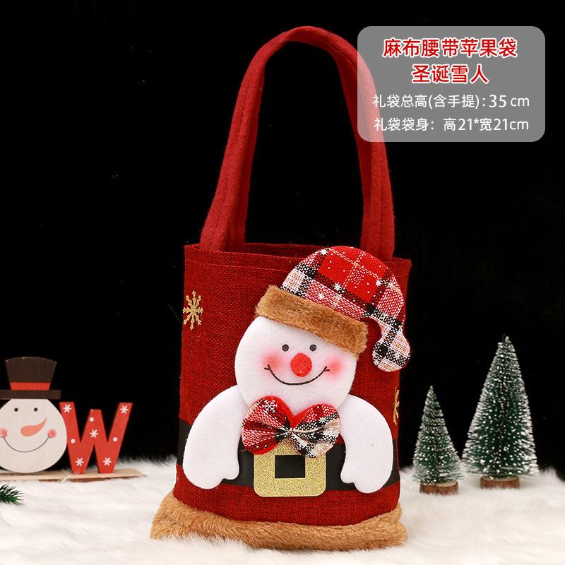 Christmas Apple Gift Bags For Holiday Candy Presents