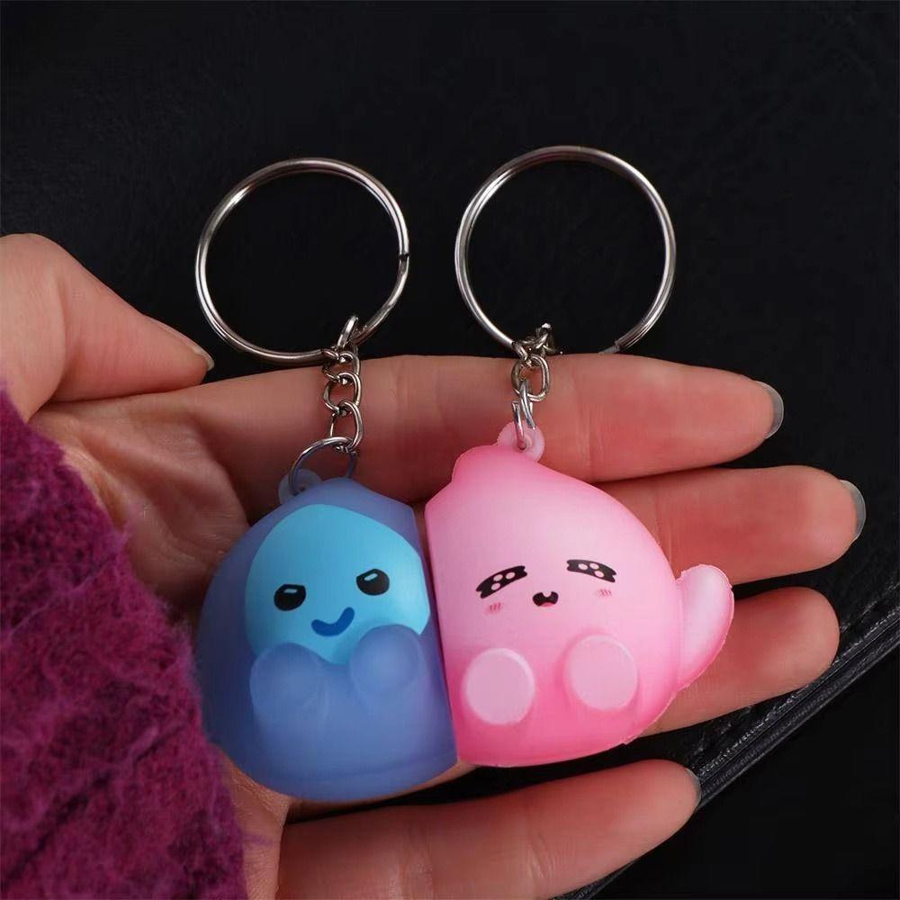 Glow-in-the-dark Magnetic Key Holder Magnetic Suction Bag Pendant Funny Key Ring Rack Gift Giving
