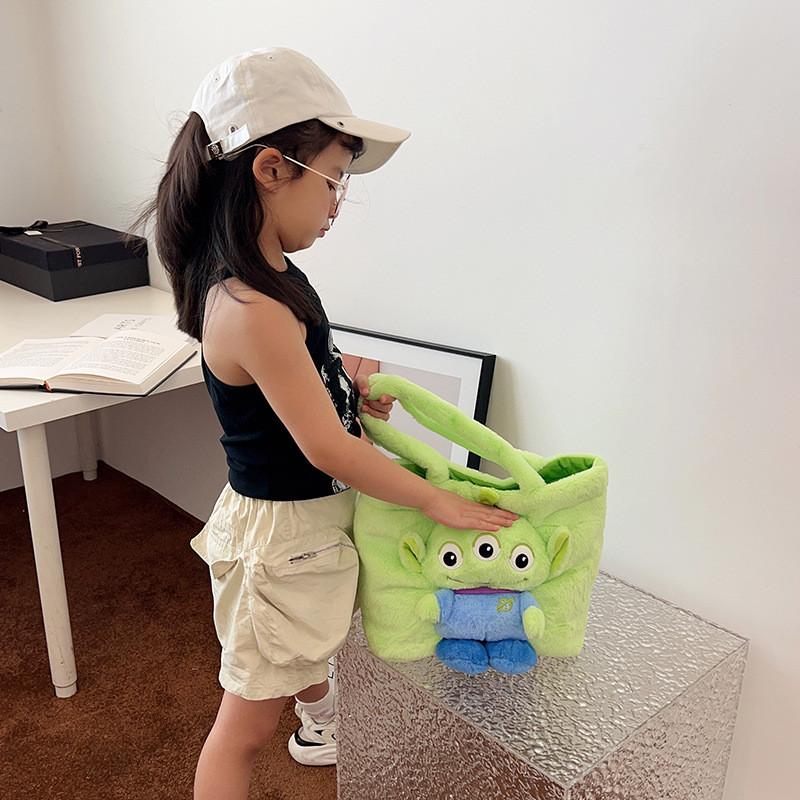 Plush Cute Lotso Small Crossbody Bag Sweet Street Handbag For Girls