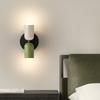 Nordic LED Wall Lamp Cream 2Head Macaron Fixture Column Black Bedside Decor E27 Wall Sconce For Aisle Living Room Home Luminaire