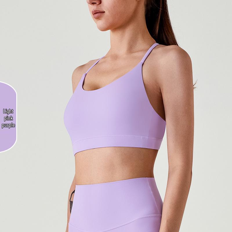 

Европейский и американский треугольный топ-халтер для йоги: Собранный спортивный жилет для женщин L (57.5-65 kg)