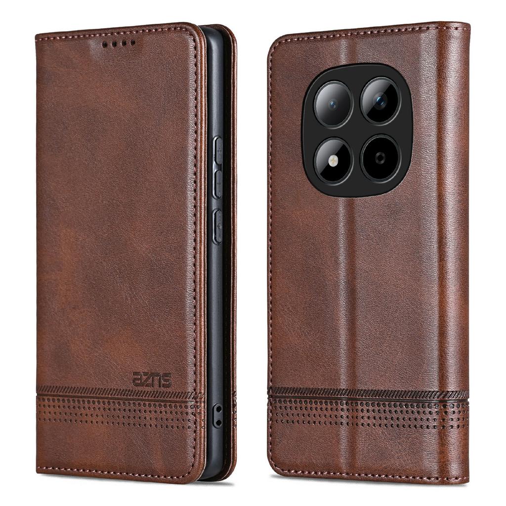 AZNS For Xiaomi Redmi Note 15 Pro 5G (Global) Case Cowhide Texture PU Leather Wallet Phone Cover