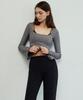 Debiweeo Ribbed Bell Long Sleeve Devi-T0136-Charcoal
