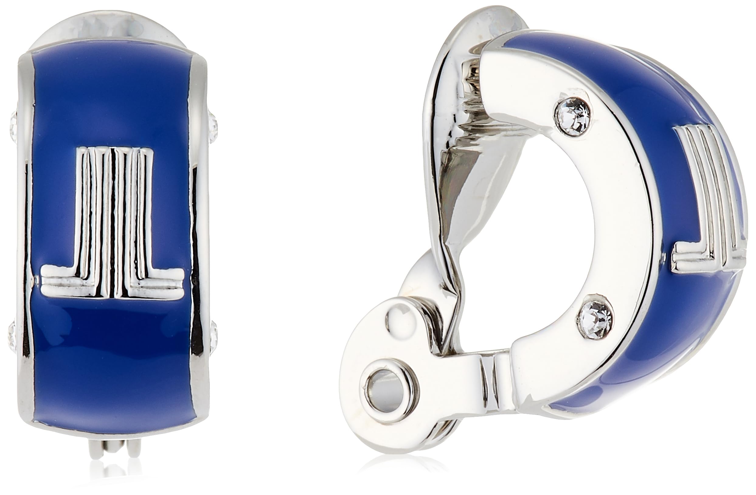 

en Sesampa Blue Silver Earrings LAME0940 B2 [Lanvin Bleu] & синий