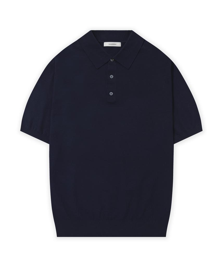 MANNERGRAM Technova Solis Collared Short Sleeve Knit - 10 Colors (Type A)