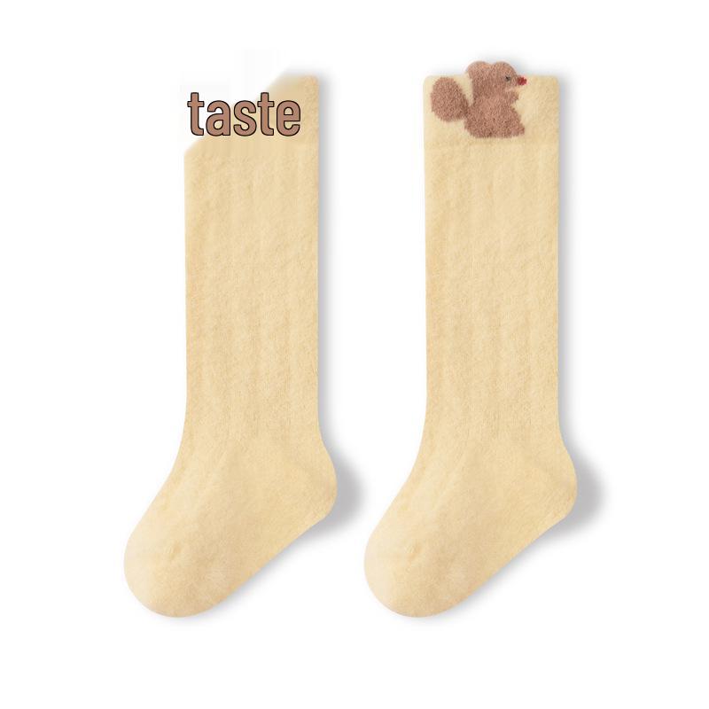 25 Years No-Bone Winter Fleece-Lined Thick Baby Over-the-Knee Socks - Warm, Newborn A-Class High-Top, Non-Tightening