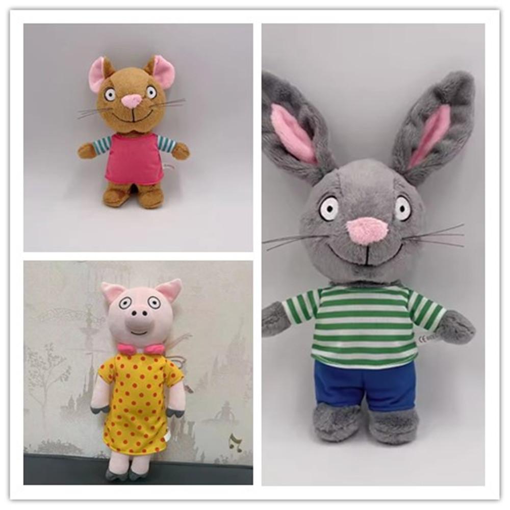 Favorite Toy Unisex Kids Pip And Posy Plush Toys Cartoon Plushies Rabbit Mouse Pig Frog Figure Kids Educational Stuffed Animals Dolls Christmas Gifts