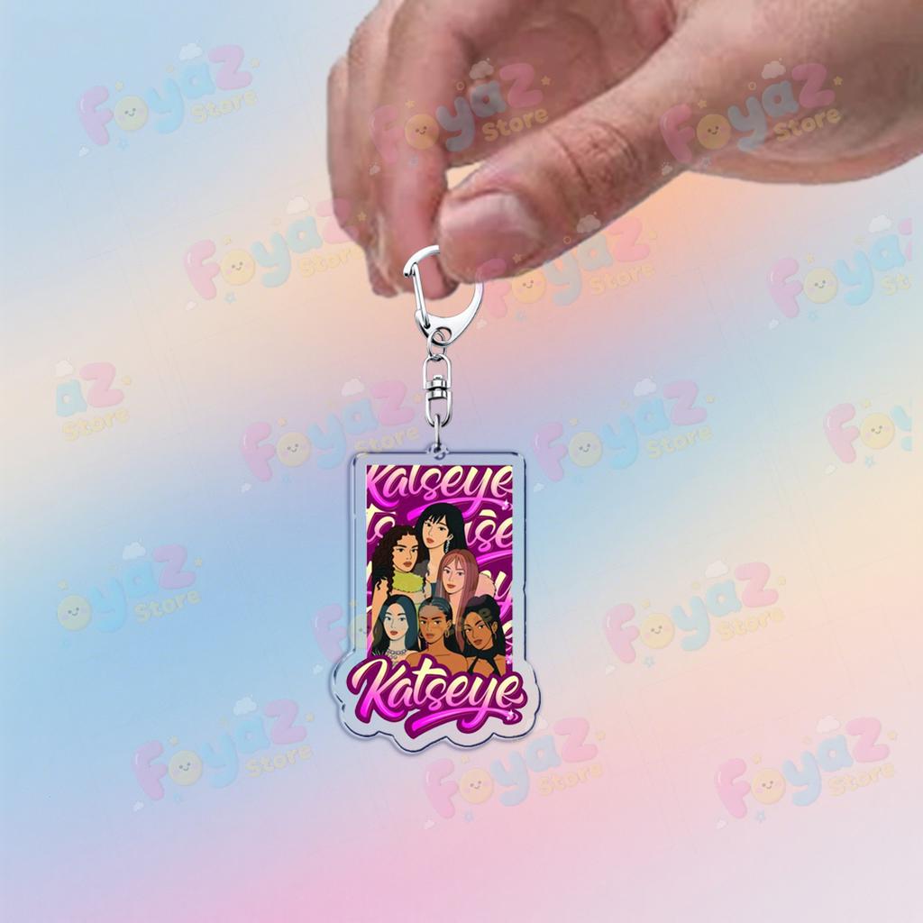 Fashion K-pop Katseye Sis Keychain Accessories Bag Softisstrong Megan Manon Keyrings Jewelry Gifts for Friends