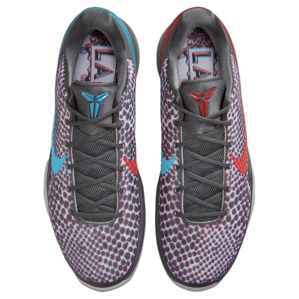 Nike Zoom Kobe 6 Rebound Grip Low top Basketball Shoes Men's Red Blue IQ3902-002