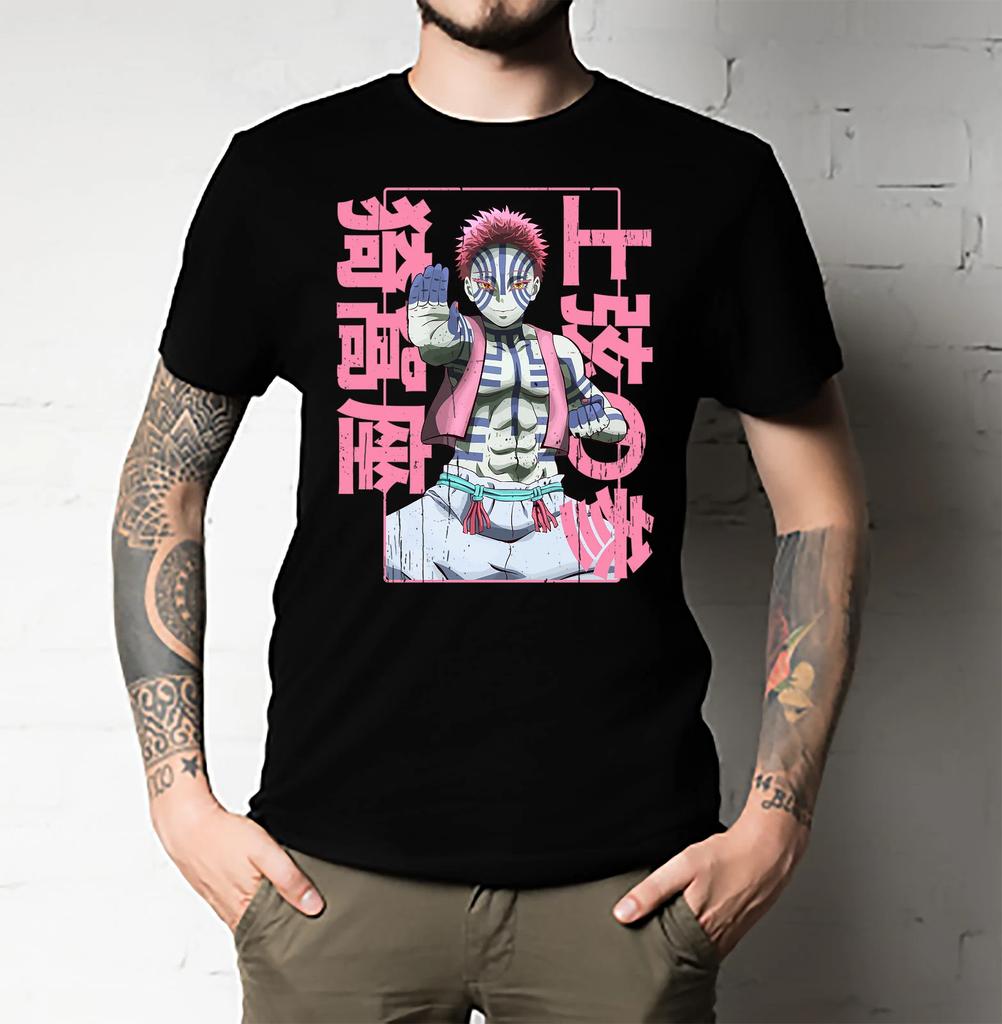 Men's and Women's T-shirts Demon Slayer Akaza Kimetsu No Yaiba
