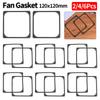 2/4/6 Pack Silicone Shock Proof Absorption Pad 120x120mm Anti Vibration Silicone Rubber Fan Gasket for Computer Case Fan
