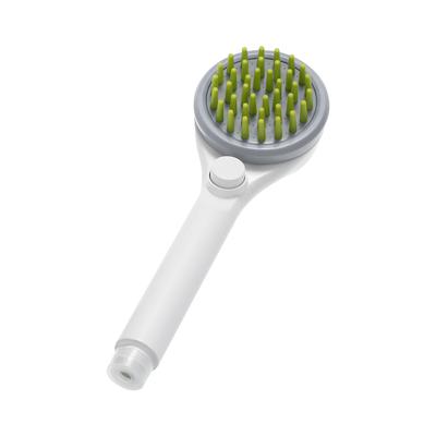 Spazzola per spruzzi d'acqua per spruzzatore per doccia per animali domestici per cani e gatti Scrubber per il bagno dei cuccioli, soffione doccia per toelettatura portatile con tubo da 2 m