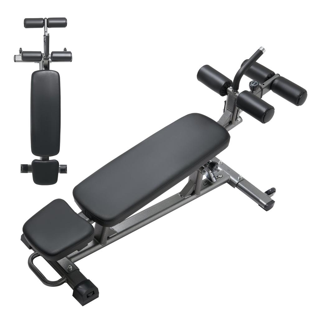 Sit Up Bench, Decline Ab Bench with Reverse Crunch Handle, with 4 Adjustable Height Settings, Heavy Duty Steel, 453 Kg Capacity, for Home Gym