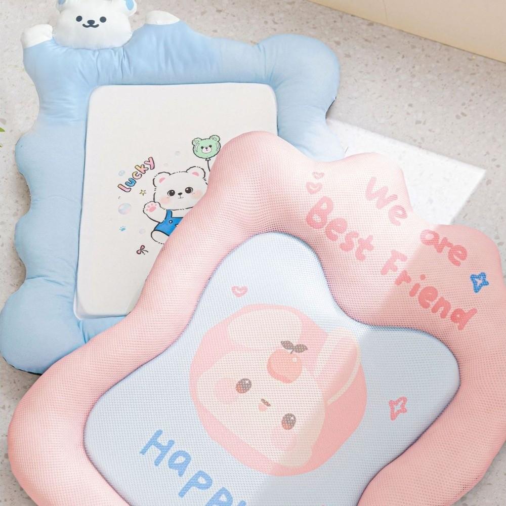 Non-slip Dog Sofa Bed Cartoon Pattern Pet Cooling Mat Cute Cat Nest Mat  for Cats Dogs Puppy