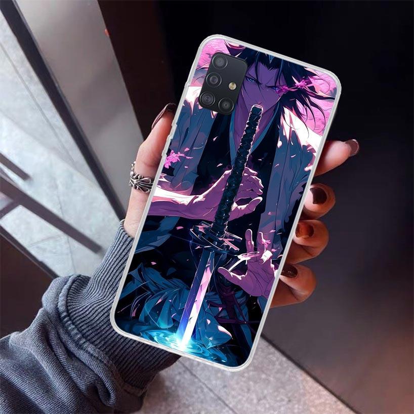 Bleach Kuchiki Byakuya Phone Case For Samsung Galaxy A12 A52S A42 A32 A22 A51 A50 Note 20 Ultra 10 S10 Plus A71 A70 A31 A30 A10S