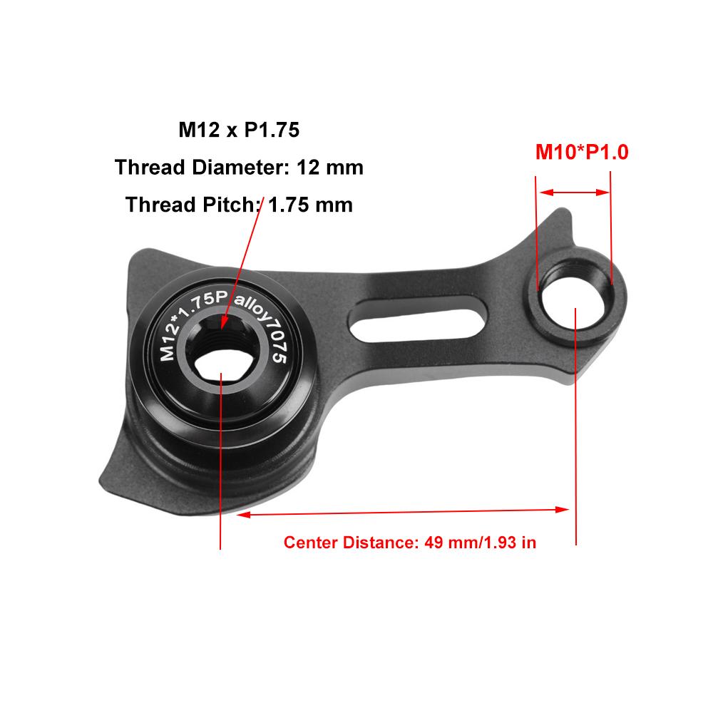 49mm Center Distance Bike Derailleur Hanger Bike Tail Hook for Trek/Sram Bike Workshop Use