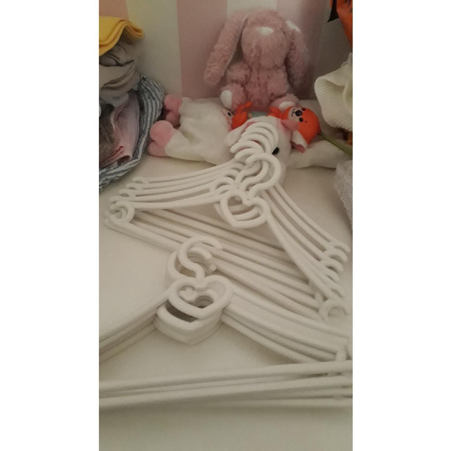 

Baby Clothes Hanger 12 Pieces White Baby Clothes Hanger With Hearts білий