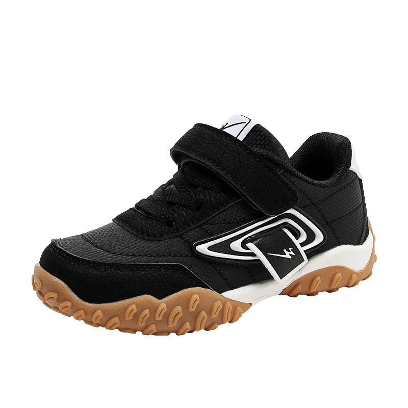 

Autumn Childrens Boy Sneakers Trend Luxury Outdoor Non-slip School Running Basketball Kids Sports Shoes New Girls Casual Shoes 39 чорний