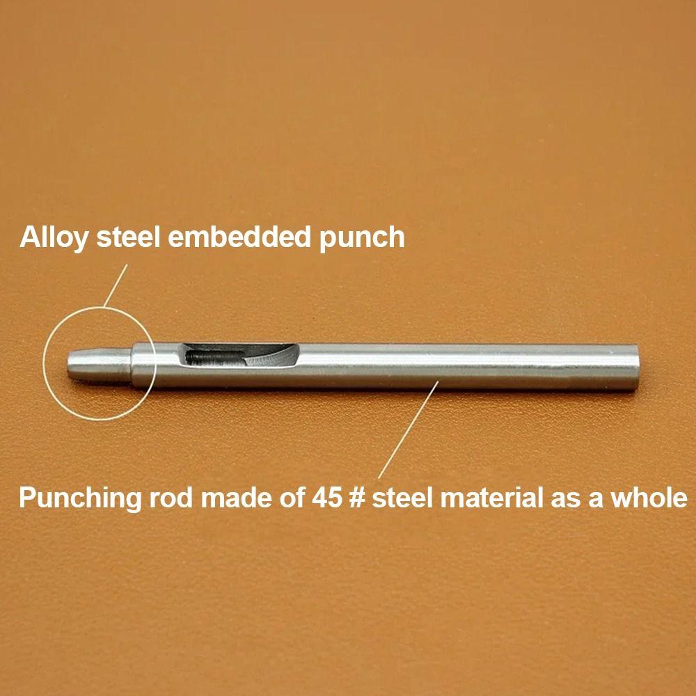 1Pcs DIY Leather Craft Tool Straight Head Leather Punch Drilling Hole Accessories
