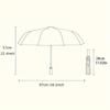 Large Blue Butterfly and Colorful Sunflower Automatic Folding Umbrella, Portable Foldable Design with 8 Ribs Durable Frame for