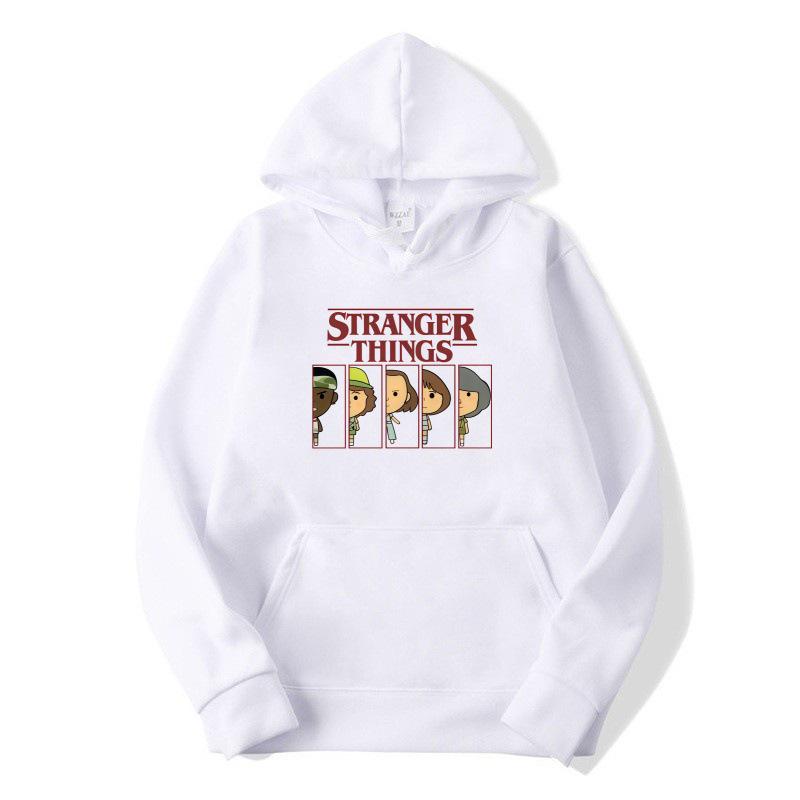 2025 Kids European & American STRANGER THINGSKAT Cartoon Fleece Hoodie for Autumn/Winter
