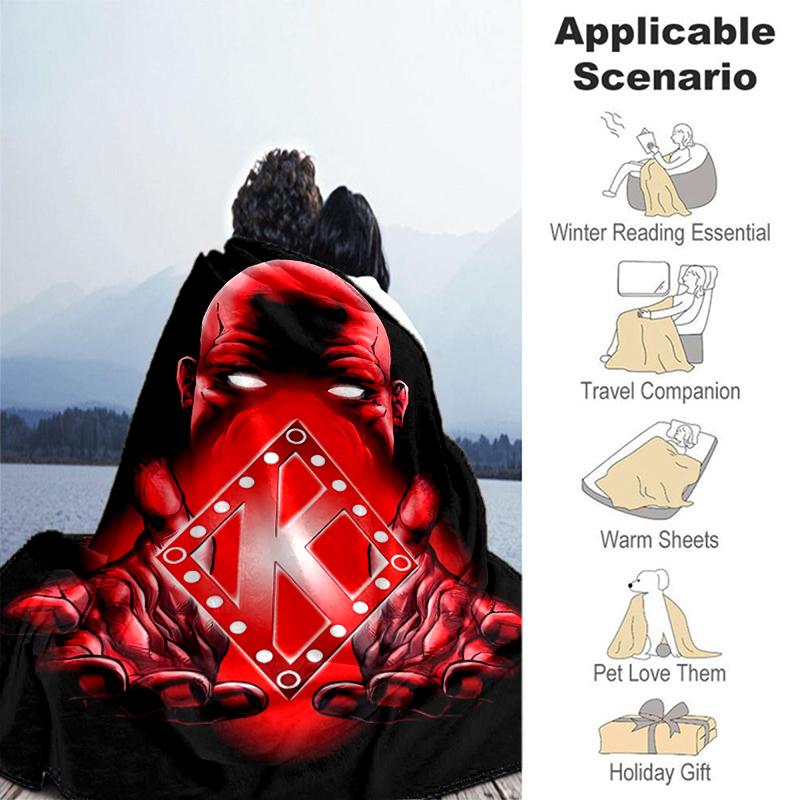 1pc Blanket Kappa Alpha Psi Print Design, Lightweight Blanket for Sofa, Bed- Soft &Warm, Gift for All Seasons like Christmas, Halloween
