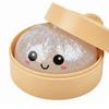 Glitter Dumpling Fidget Toy Squeeze Dough Ball Bun with Food Steamer Stretchy Desk Toy Party Favors Gifts for Adults