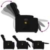 Vidaxl Reclining Lift Chair with Massage, Electric, Black
