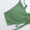 Solid Tie Side Sexy Two Piece Bikini Swimsuit Comfortable Elegant For Summer Vacation