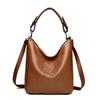 Large Capacity Women's Tote Bag, Bucket Bag, Crocodile-patterned, Single Shoulder Strap, Crossbody Style