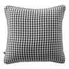Removable Cushion Cover with Piping Woven Dyed "Vickie" All Sizes "Cotton Gauze" - Vickie Truffle - Filled Cushion 45 X 45 Cm