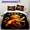 Galatasaray 3pcs Bedding Set Duvet Cover Closure Includes 1 Duvet Cover & 2 Pillowcases for All Seasons Bedroom Home Dorm Decor