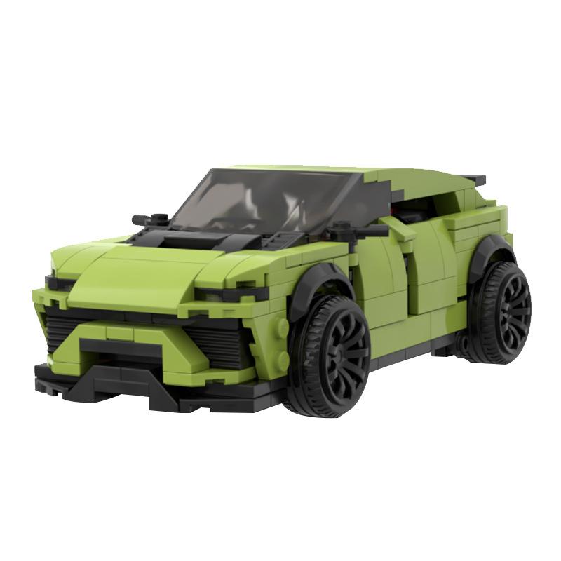 Speed Champion Technisches Auto Lamborghinis Urus SUV mit Anhänger Cty Rennfahrzeuge Baustein Kompatibel mit LEGO als Geschenk