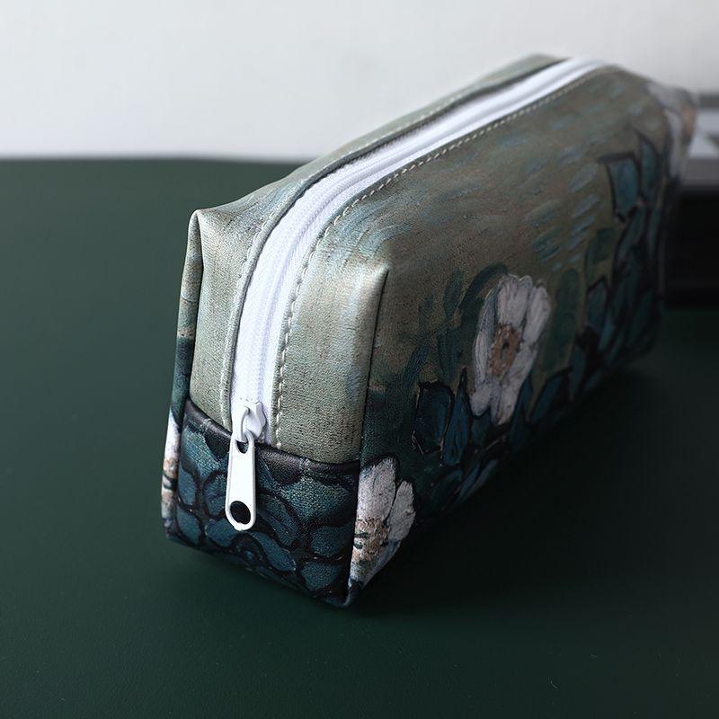 Original Retro Pencil Case High-end Oil Painting Pen Student Pencil Case High Aesthetic Value Niche Large Capacity