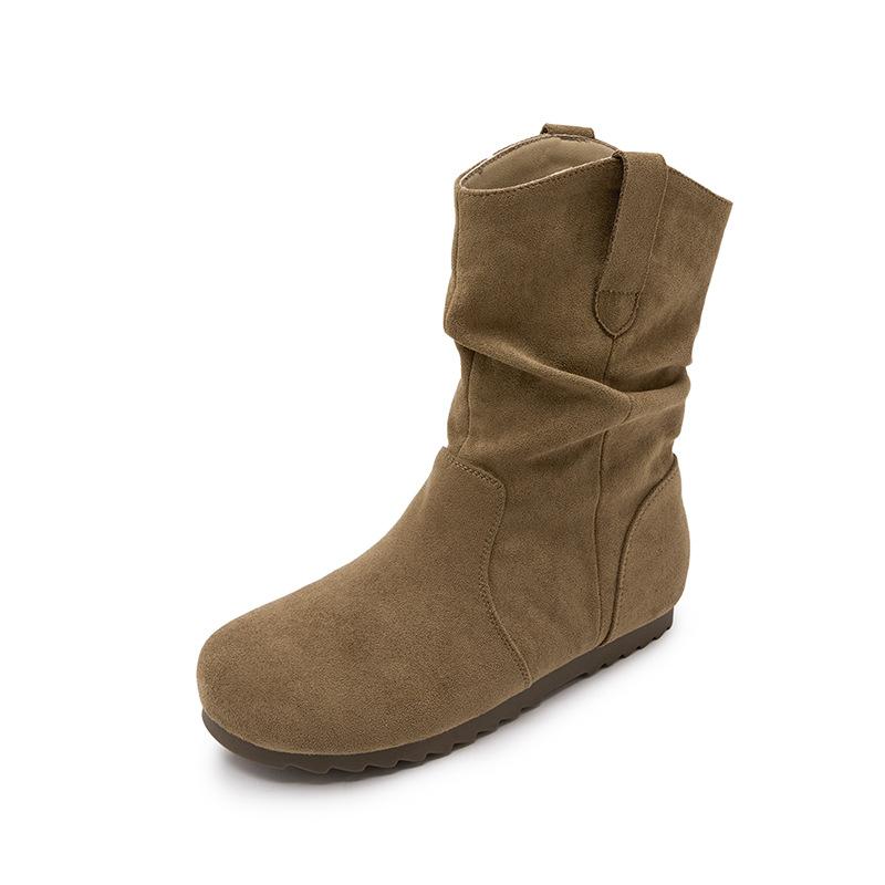 

Кожаные большие желтые ботинки женские 2025 зима новые на толстой подошве женские ботинки универсальные ботфорты повседневные ретро короткие ботинки тонкие ботинки 35