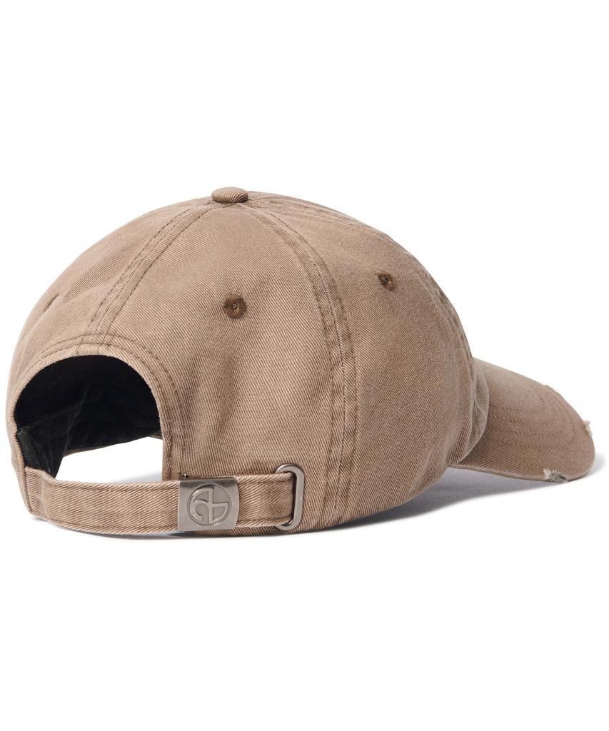 Nomaenyueol Bleached Nm Logo Ball Cap - Mud