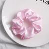 1piece Fashion Silk Scrunchies Solid Red Rubber Bands for Women Girls Korean Elastic Hair Bands Ponytail Hold Hair Accessories
