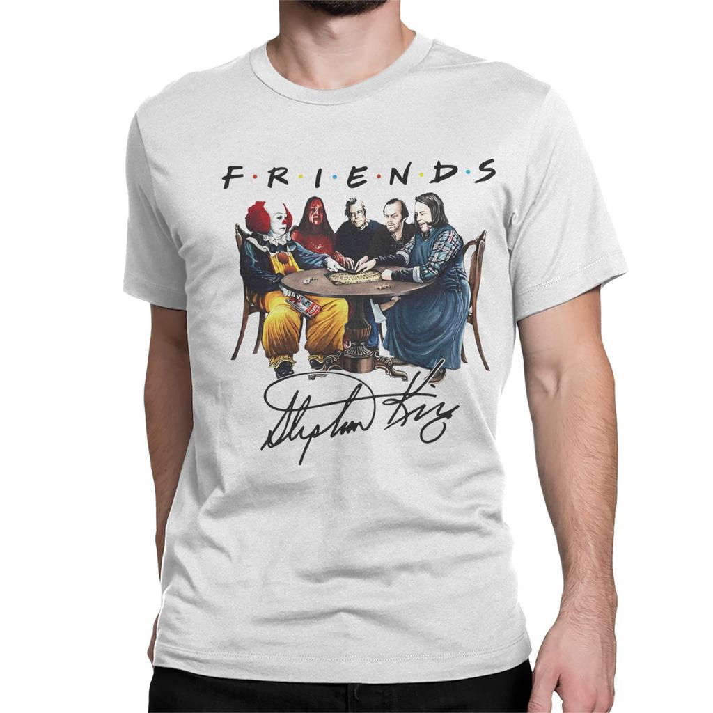 Vintage Stephen King Qo'rqinchli Do'stlar Erkaklar Ayollar uchun 100% Paxtadan T-shirt Jennifer Aniston Qisqa Yengli Maykalar Sovg'a Kiyimlar