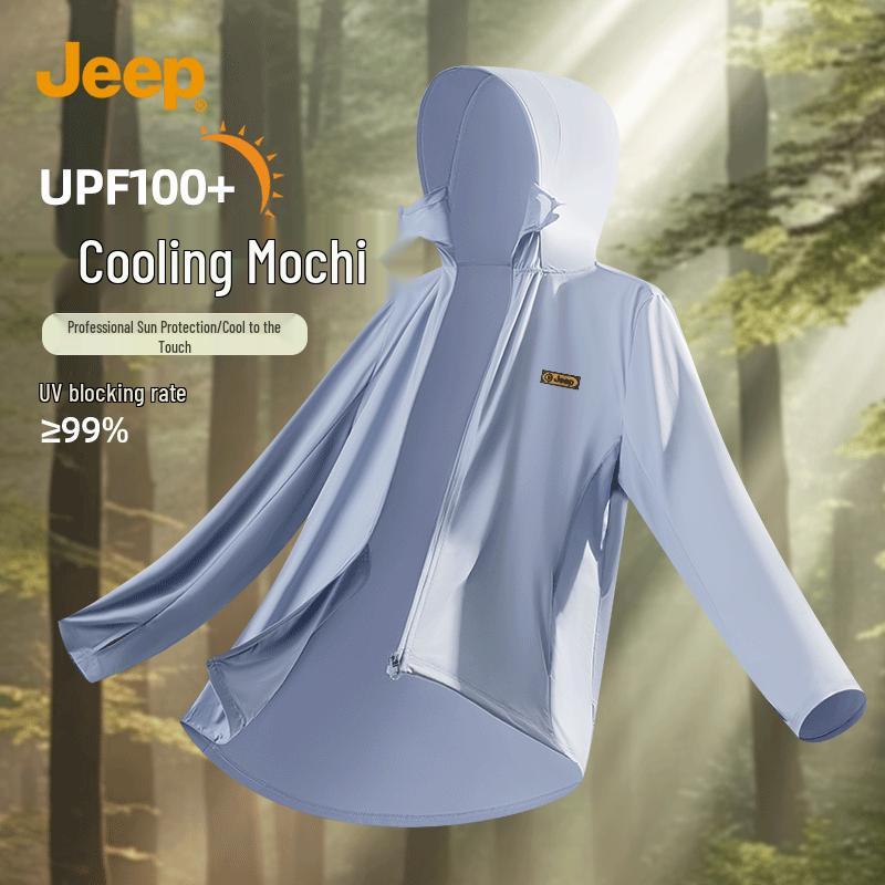 

JEEP Men s UPF100+ Ice Silk Outdoor Sun Protection Jacket 5XL