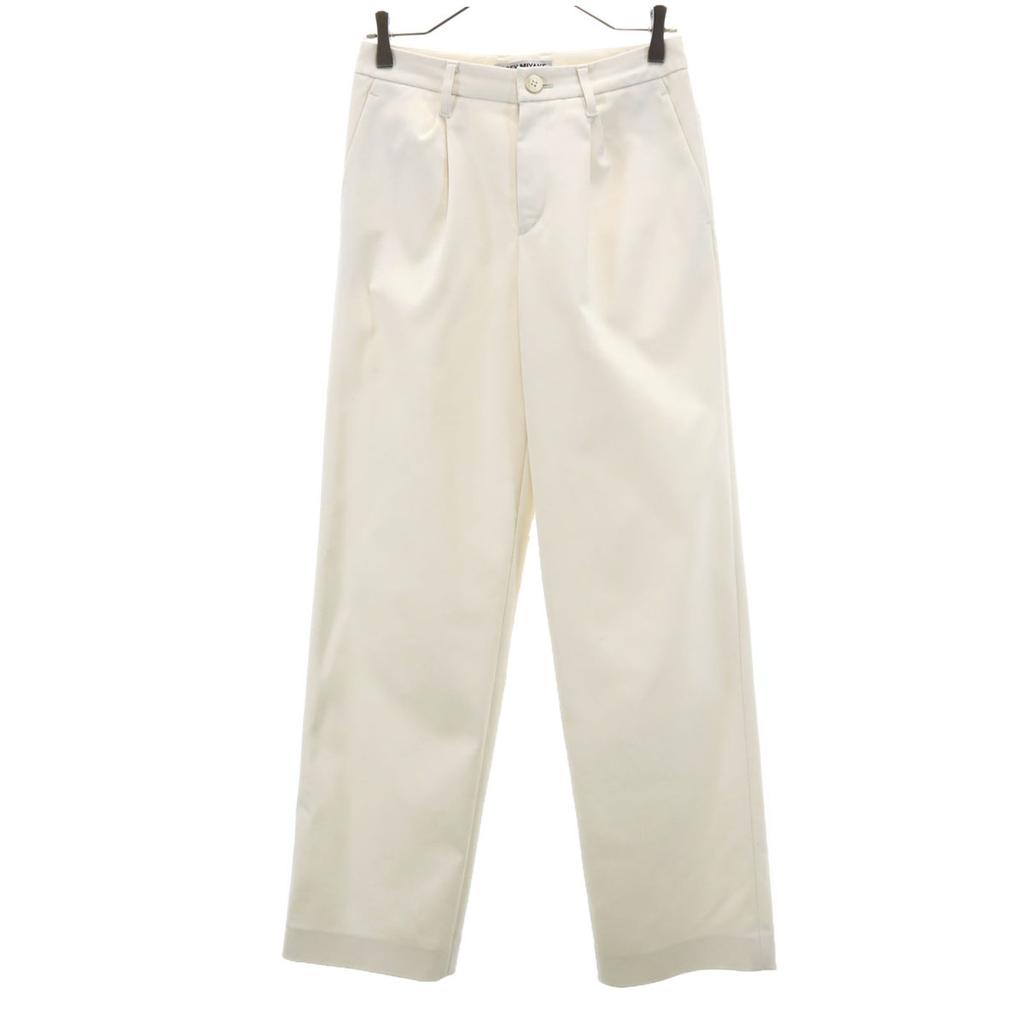 ISSEY MIYAKE Stretch Pants L Ivory Women Used